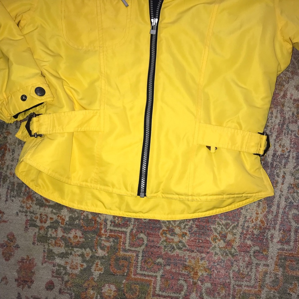 NILS Skiwear Bright Yellow Zipper Jacket Womens Size 6 - Picture 6 of 12